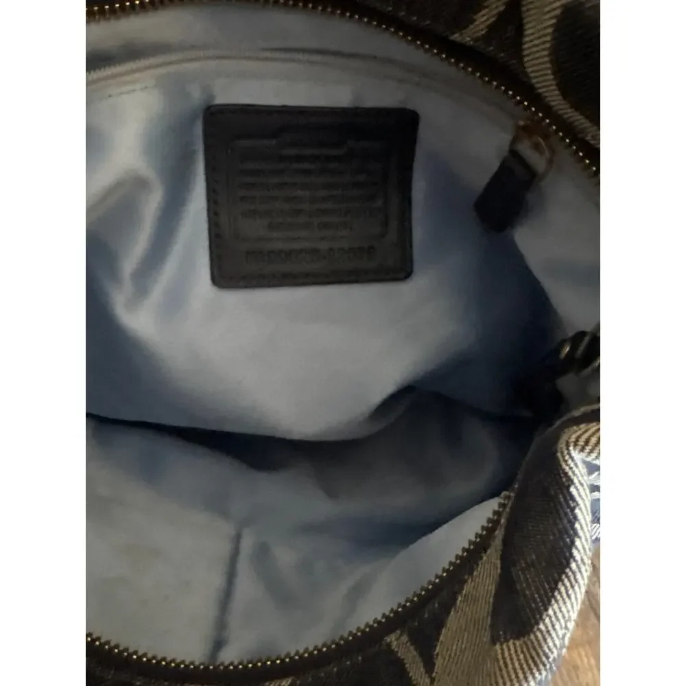 Coach denim monogrammed